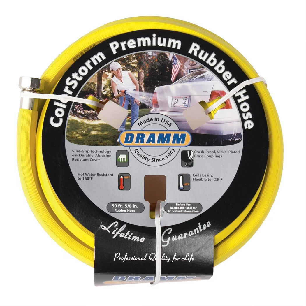 Dramm ColorStorm Yellow Hose 5/8 in  50 Ft main image