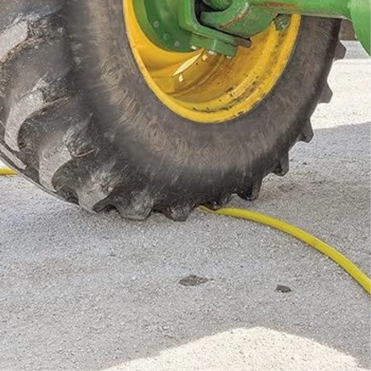 Dramm ColorStorm Yellow Hose 5_8_- 100 Ft. Under Tractor Tire