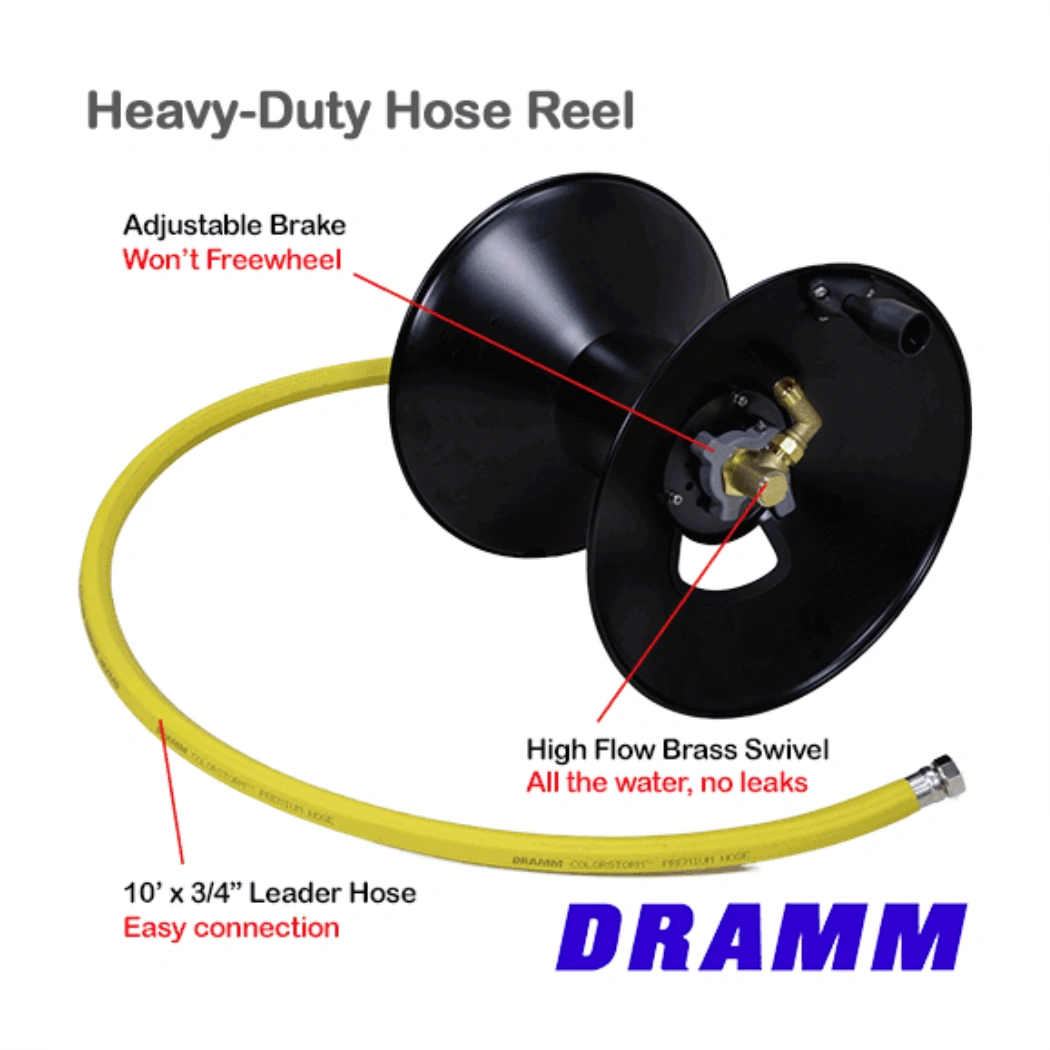 Dramm Heavy Duty Hose Reel parts right side