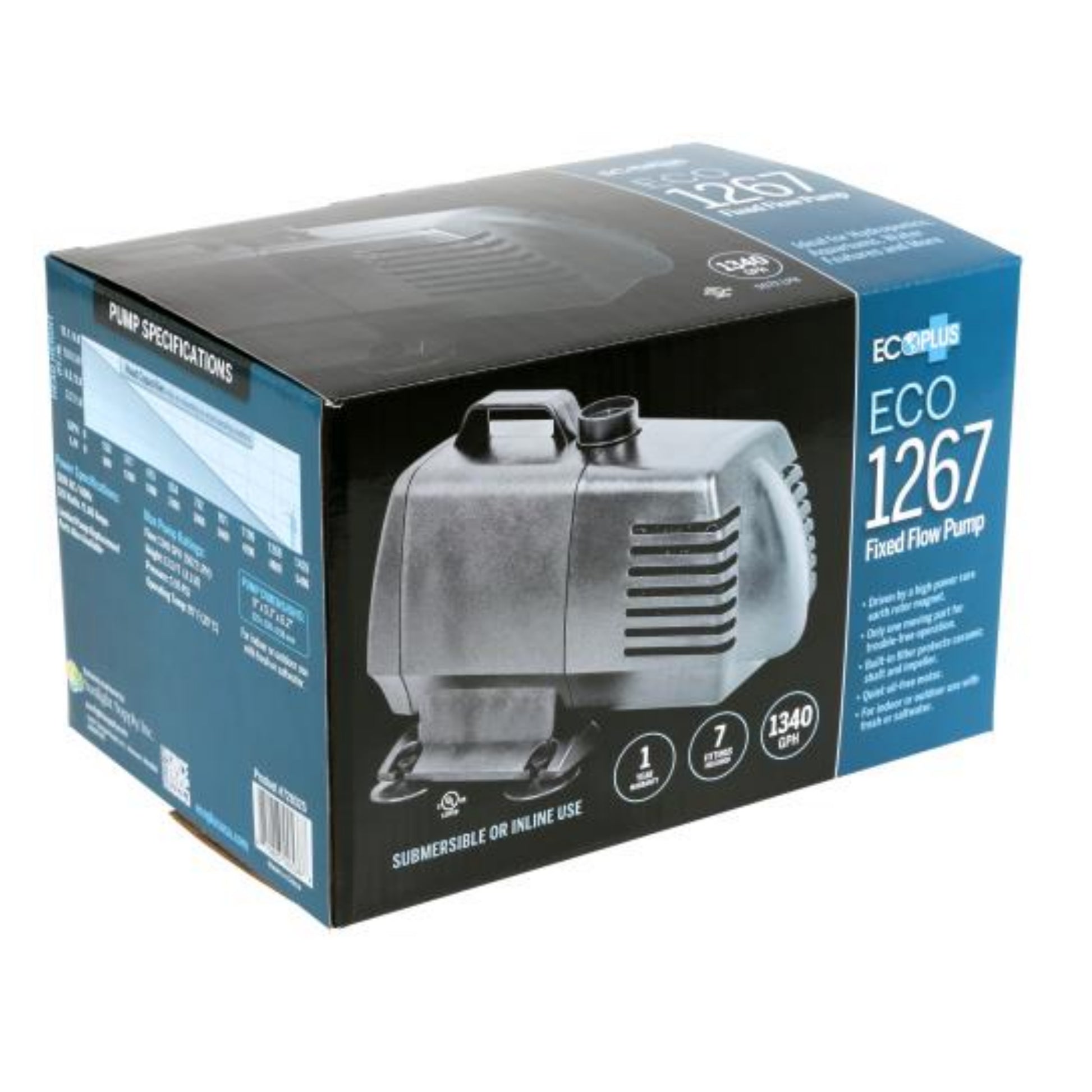 Ecoplus Submersible Water Pumps 1347 GPH box