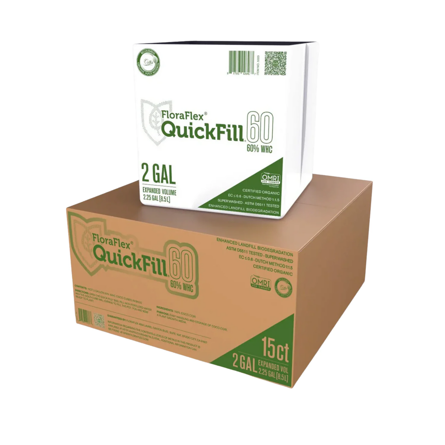 FloraFlex 2 GAL QUICKFILL 60% WHC  15ct