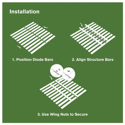 FloraFlex 900W LED Grow Light Full Spectrum installation