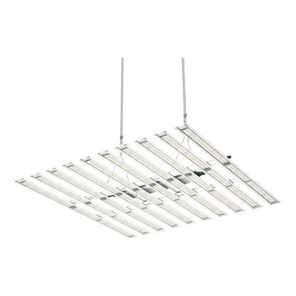 FloraFlex 900W full spectrum LED grow light, 10-bar fixture with hanging kit