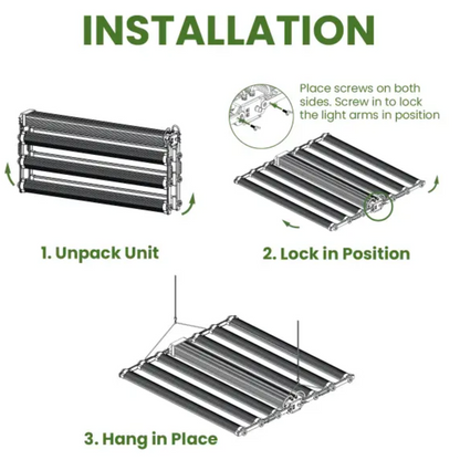 FloraFlex DLC 1200W 6-BAR installation