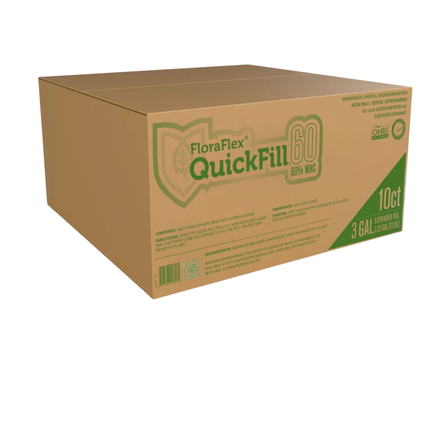 FloraFlex QuickFill Coco 3 Gallon box