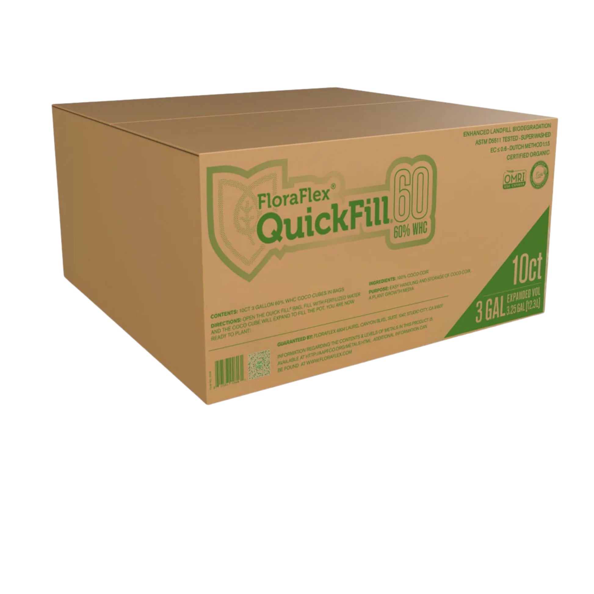 FloraFlex QuickFill Coco 3 Gallon box