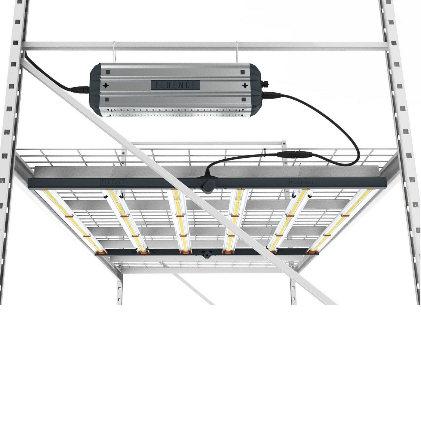 Fluence SPYDR 2p 632W mounted in a rack