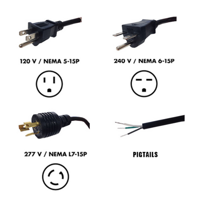 Fluence SPYDR optional plug types