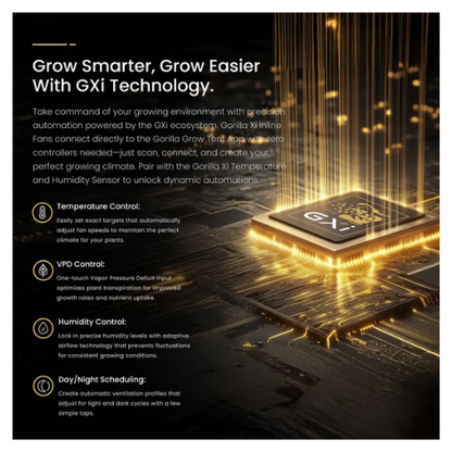 Gorilla GXi 4  Wireless Intelligent Inline Fan GXi technology