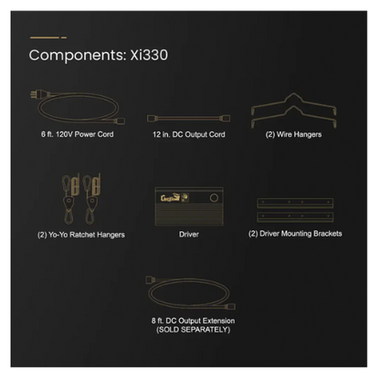 Gorilla Xi330 LED Grow Light components