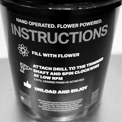 Greenbroz Harvest Bucket instructions on bucket