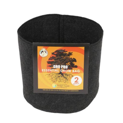 Gro Pro Essential Round Fabric Pot 2 Gallon