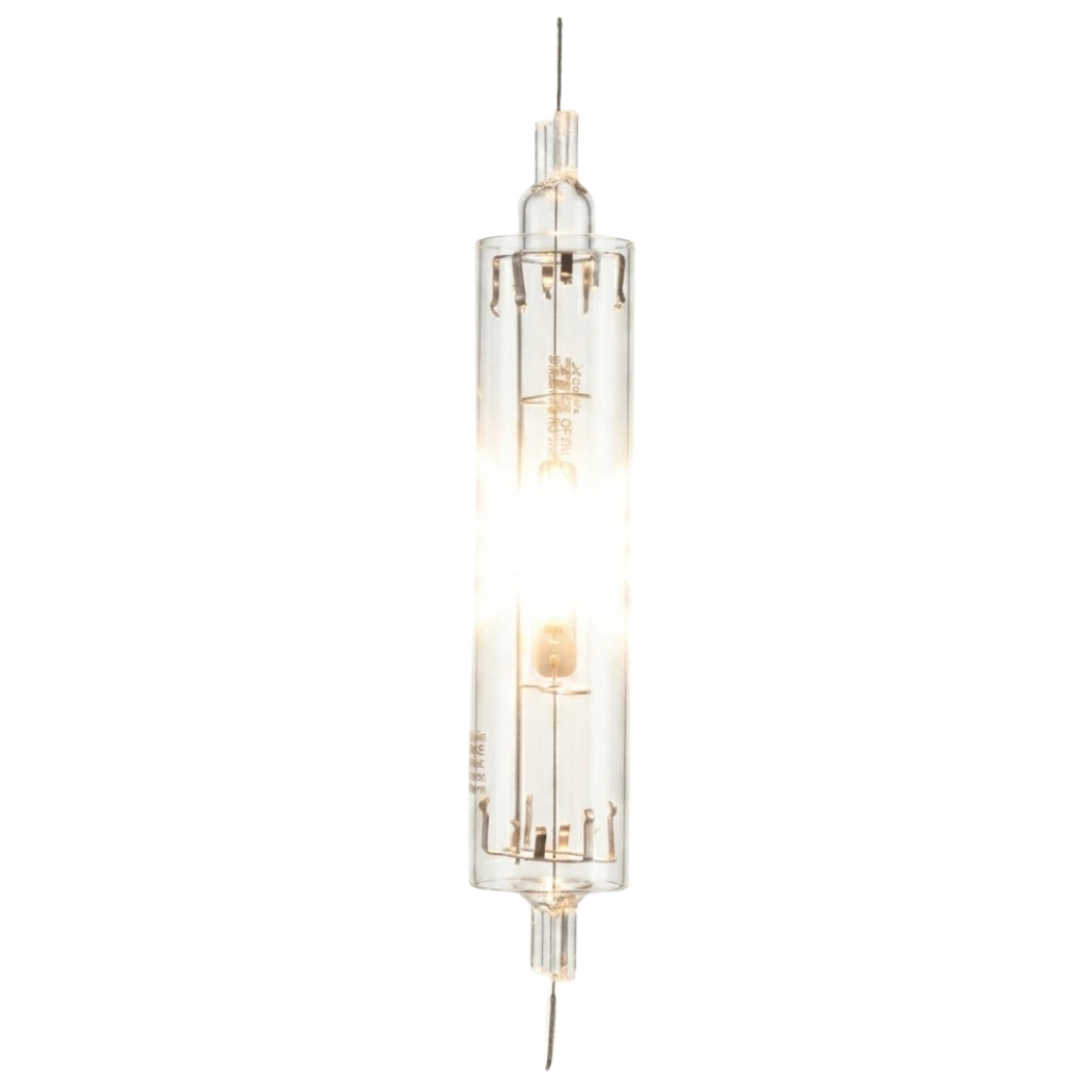 GrowLite 315W Double Ended Full Spectrum Ceramic Metal Halide turned on