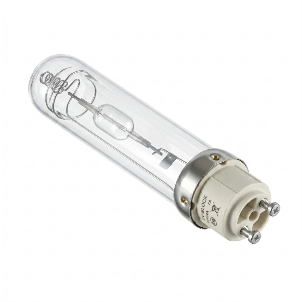 Growers Choice 315W Ceramic Metal Halide CMH Lamp 3100k in a horizontal position
