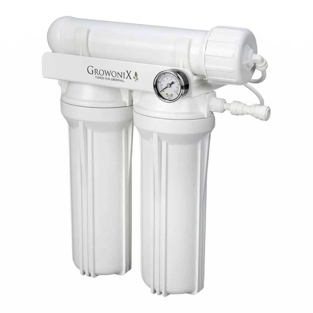 GrowoniX EX200 Reverse Osmosis Filter 200GPD w KDF righ side