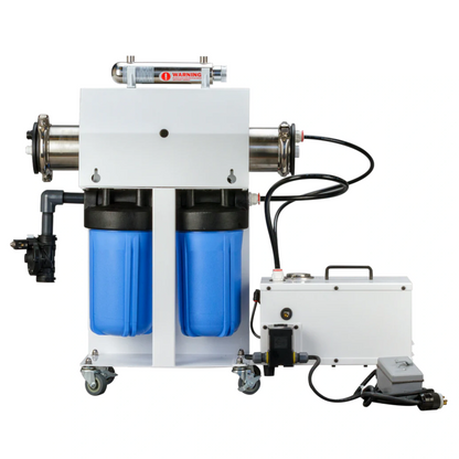 GrowoniX High Flow RO Water Filtration System GX1000 Deluxe back view