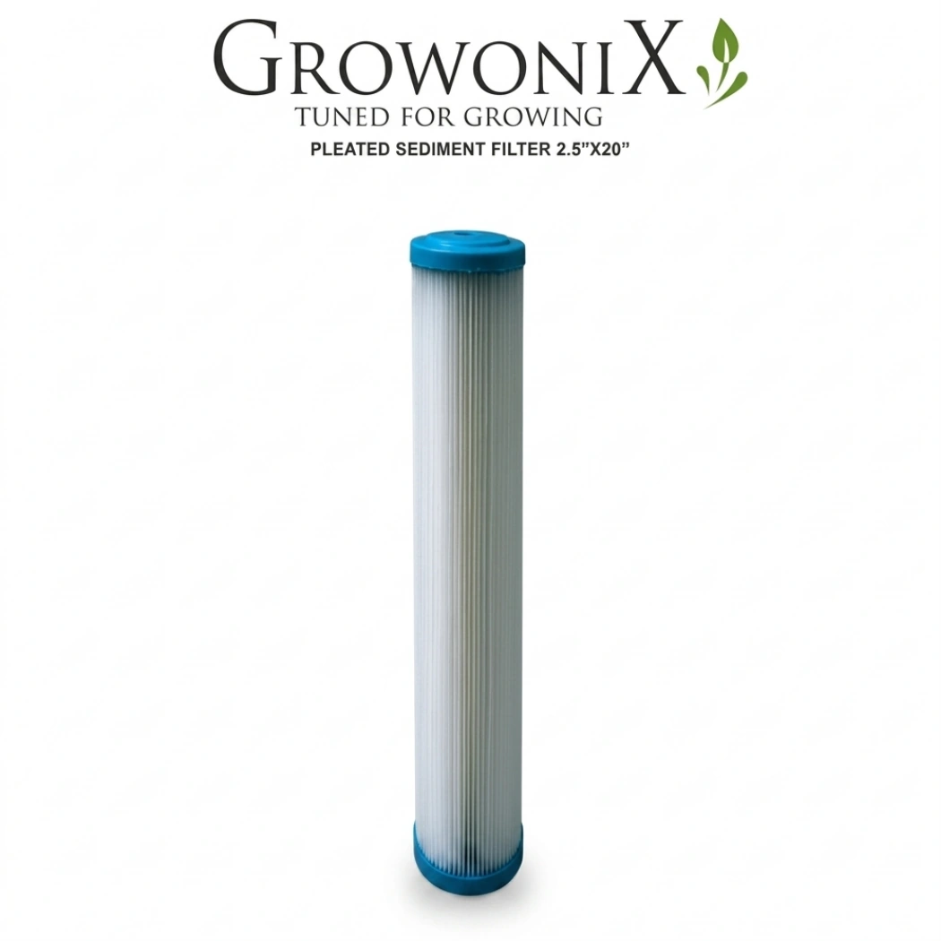 Growonix 2.5 x 20 Pleated Sediment Filter for EX400T EX800T and SlimScrub