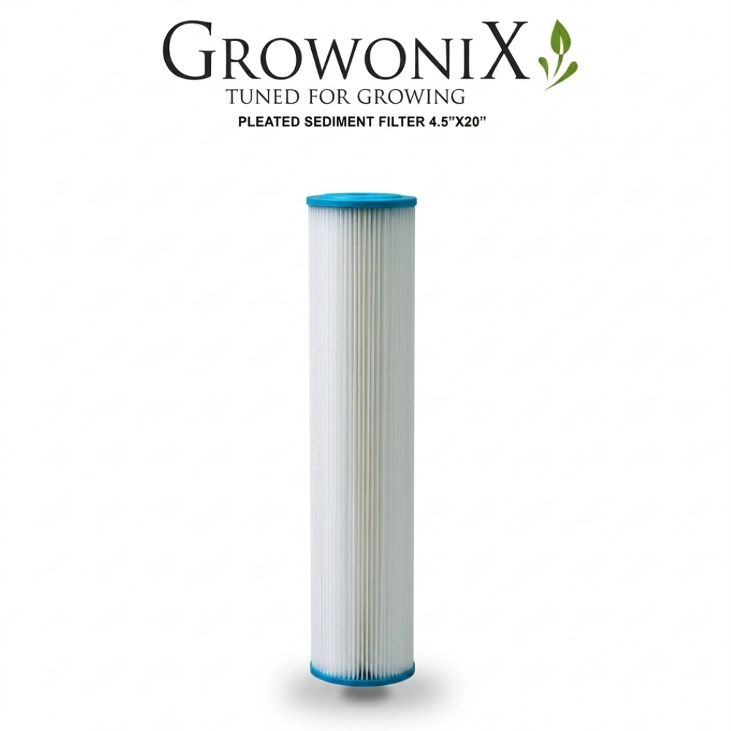 Growonix 4.5 x 20 Pleated sediment filter 10 micron