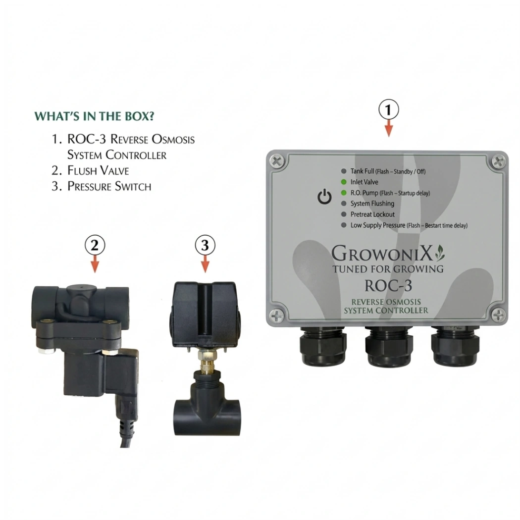 Growonix ROC controller on the box