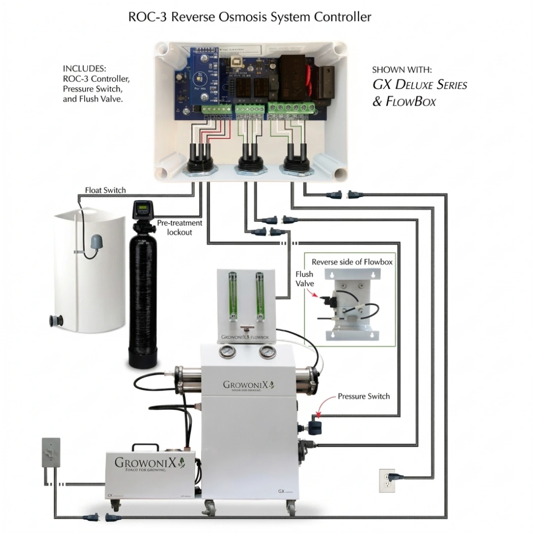 Growonix ROC controller where to connect