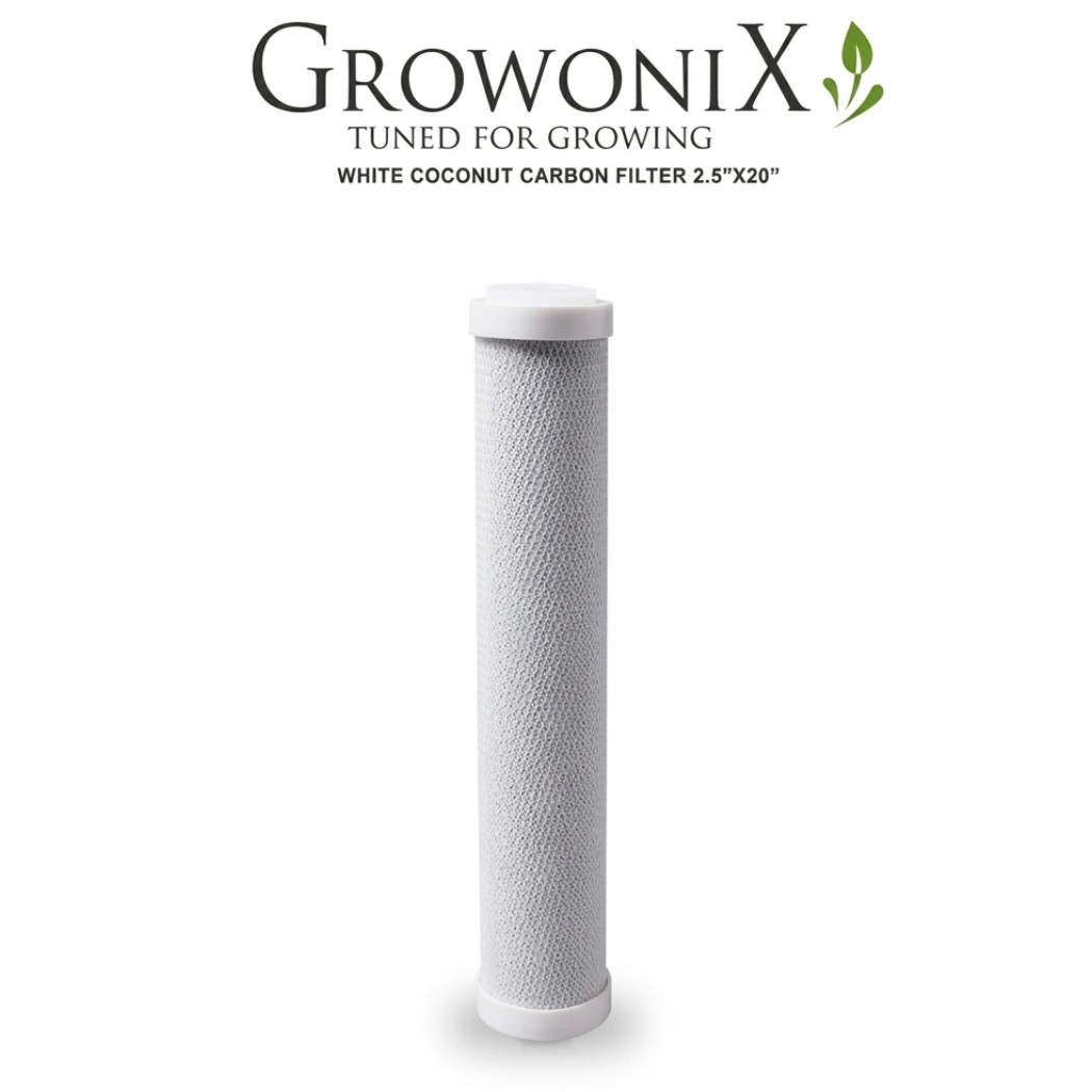 Growonix Value White Coco Carbon Replacement Filter CF-2520-CC