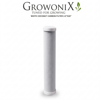 Growonix Value White Coco Carbon Replacement Filter CF-2520-CC