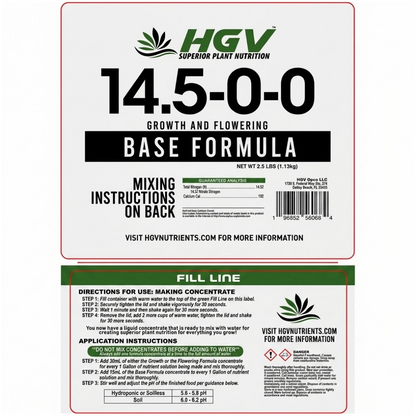 HGV Base Dry Ready To Mix 1 Gallon label