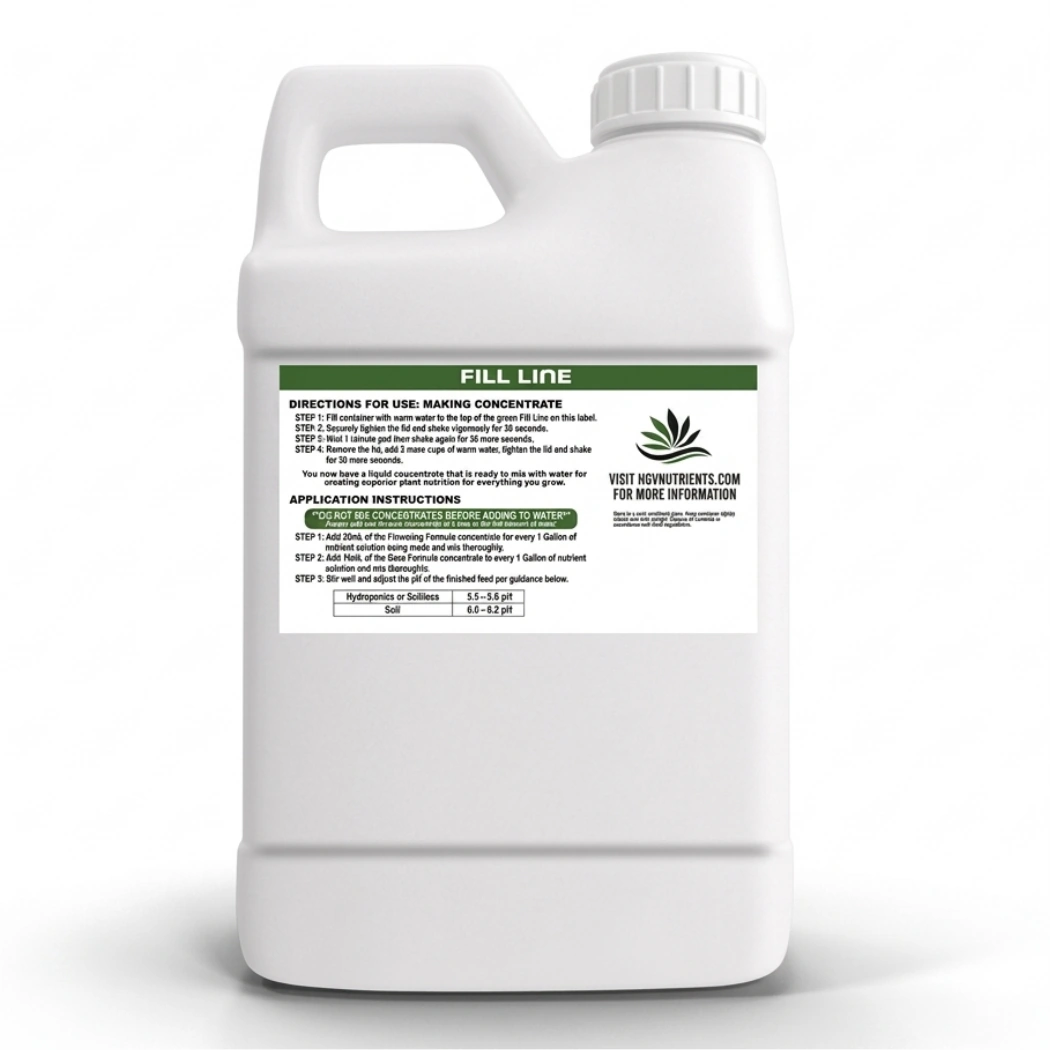 HGV Flower Dry Ready To Mix 2.5 Gallon back