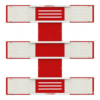 HLG Scorpion Rspec 600W LED grow light, 240V, top view of the board layout