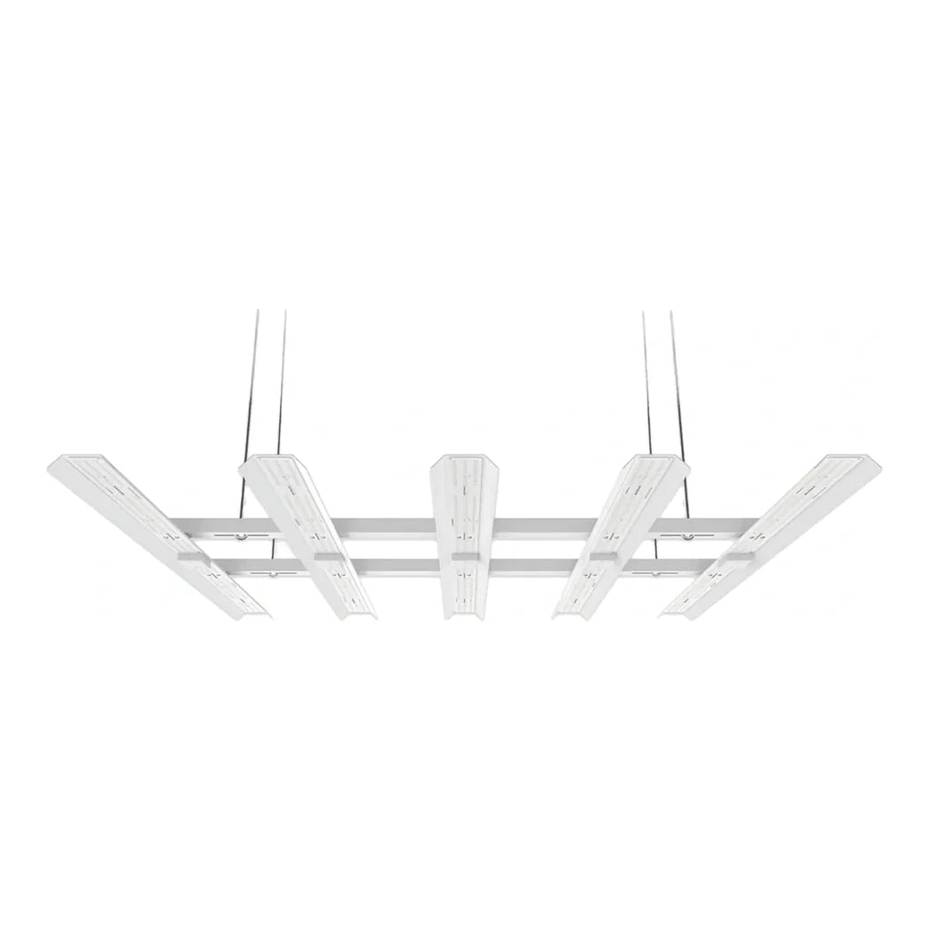 HLG Tomahawk 650 LED grow light with GrowFlux wireless control, multi-bar fixture, 5x5 ft