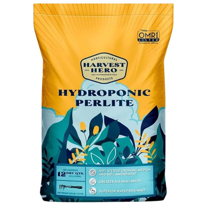 Harvest Hero Hydroponic Perlite 12 QT bag