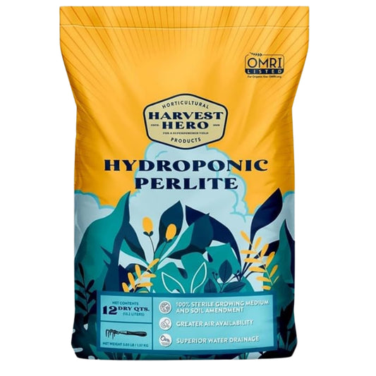 Harvest Hero Hydroponic Perlite 12 QT bag
