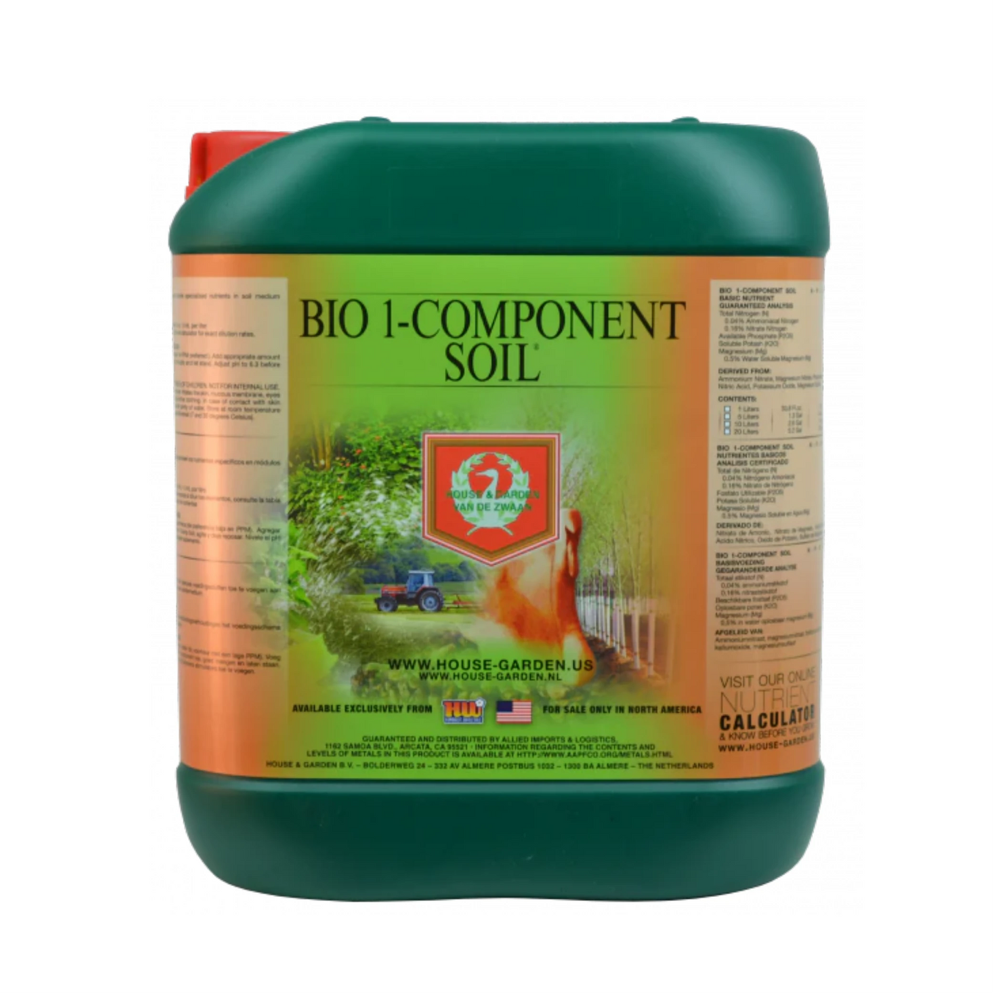 House & Garden Bio 1 Component Soil 5 liters
