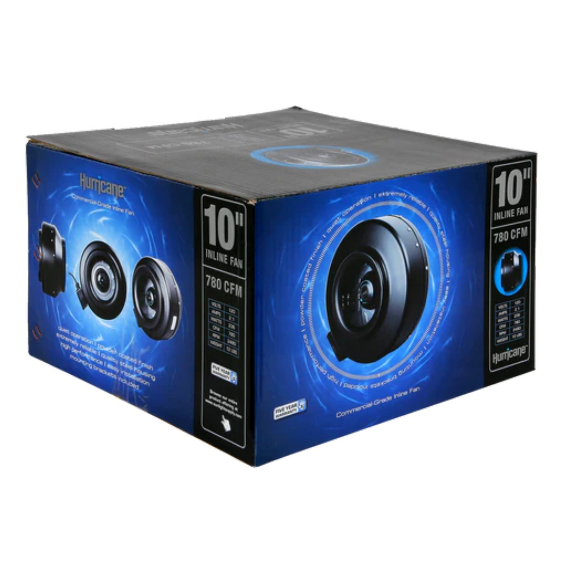 Hurricane Inline Fan 10in box