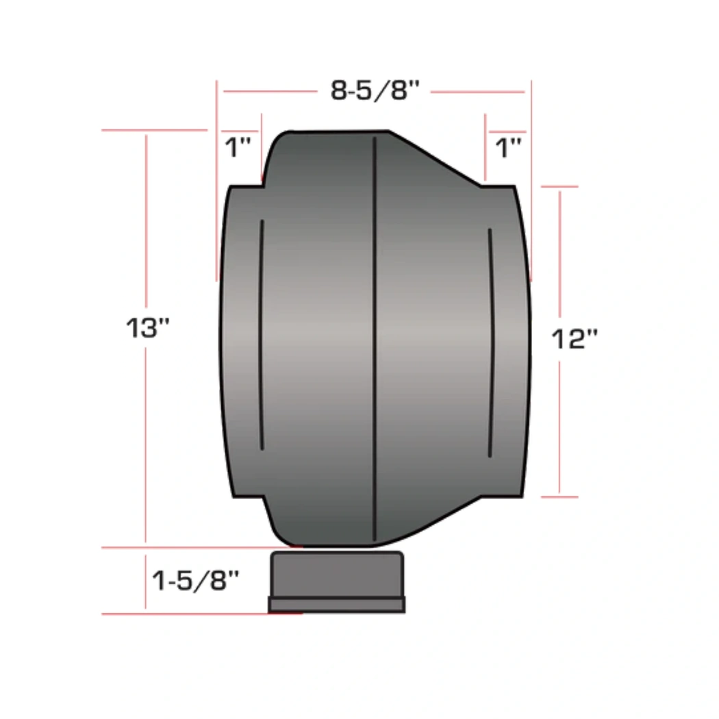 Hurricane Inline Fan 12in specs