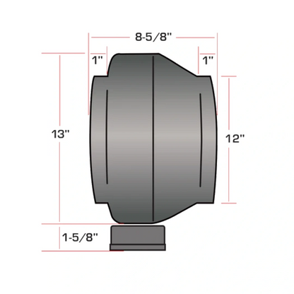 Hurricane Inline Fan 12in specs