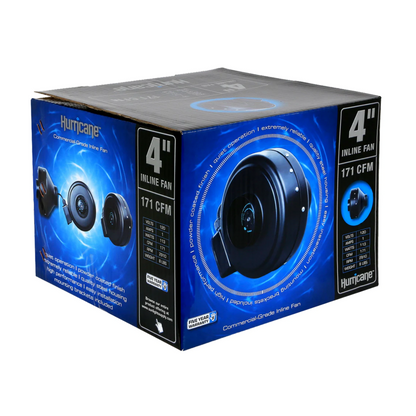 Hurricane Inline Fan 4in box