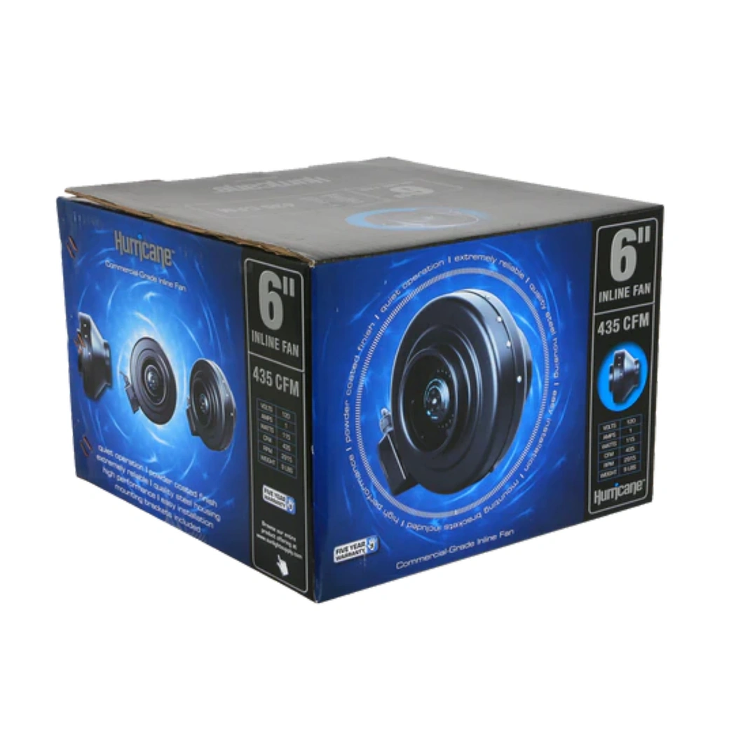 Hurricane Inline Fan 6in box