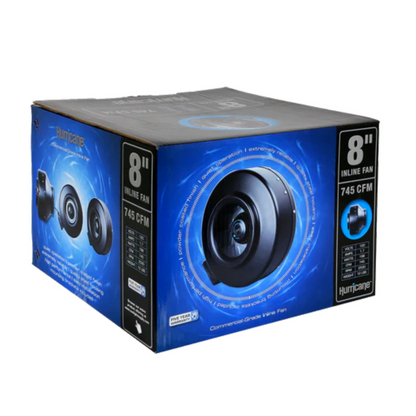Hurricane Inline Fan 8in box