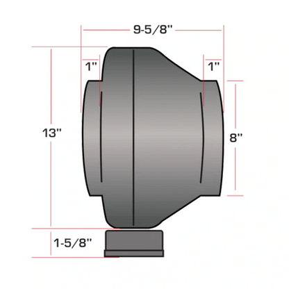 Hurricane Inline Fan 8in specs