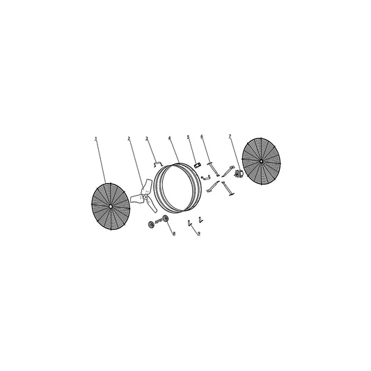 Hurricane Pro Heavy Duty Drum Fan 48in parts