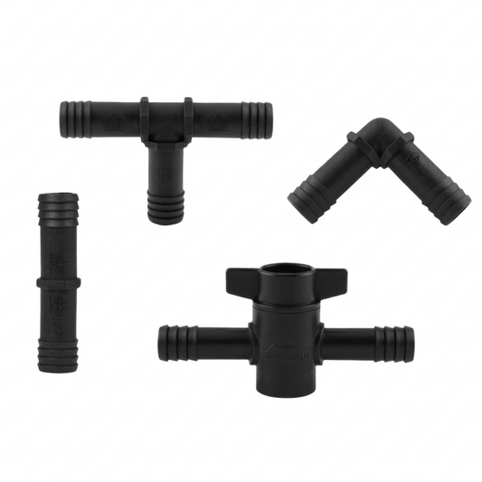 Hydro Flow 1/2 in Barbed Fittings Family