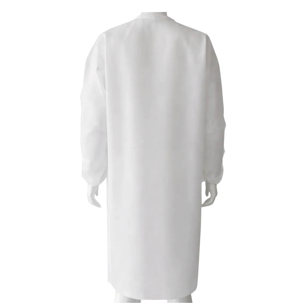 Hydrobuilder HBX Disposable Lab Coat No Pocket back view