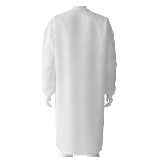 Hydrobuilder HBX Disposable Lab Coat No Pocket back view