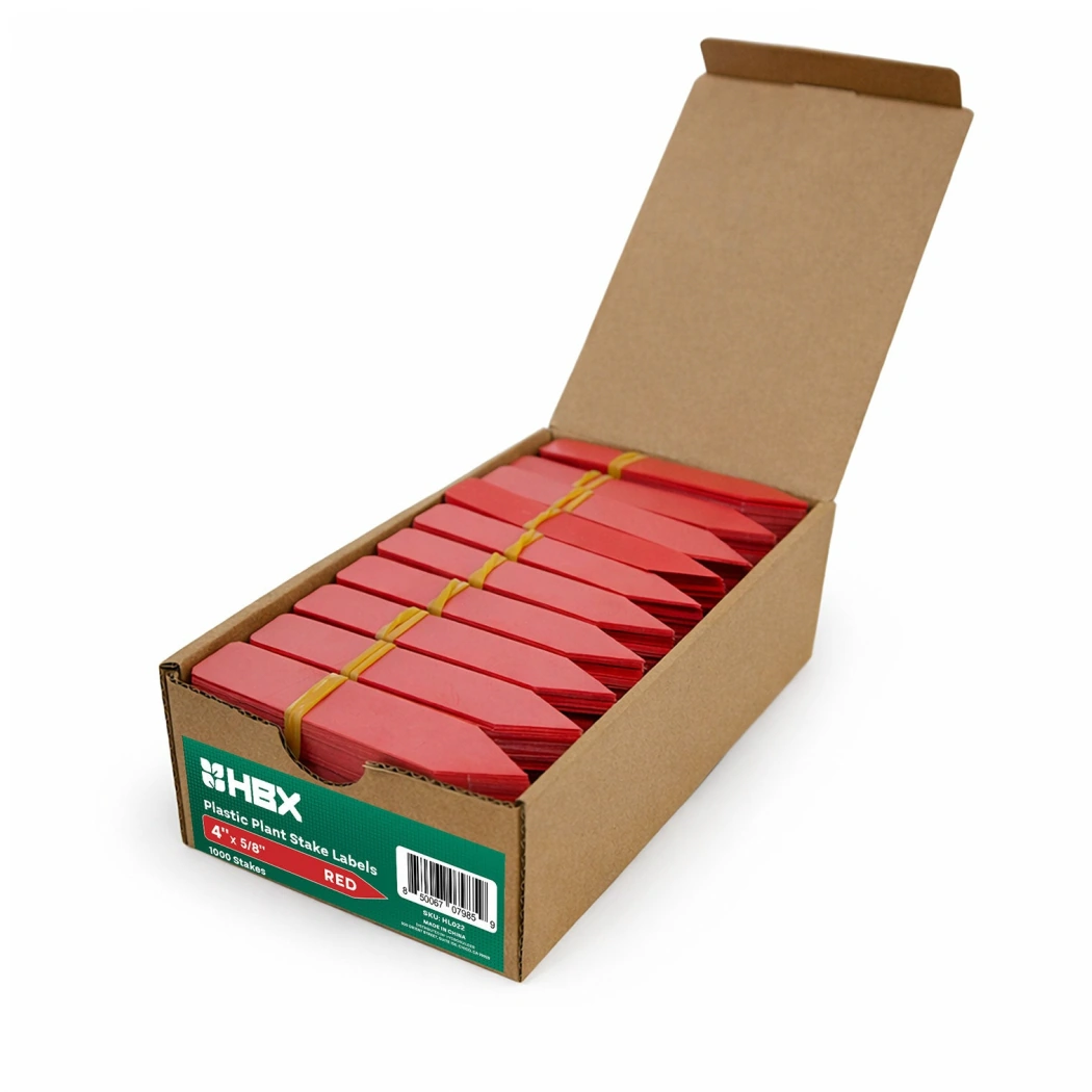 Hydrobuilder HBX Plant Labels Red case of 1000