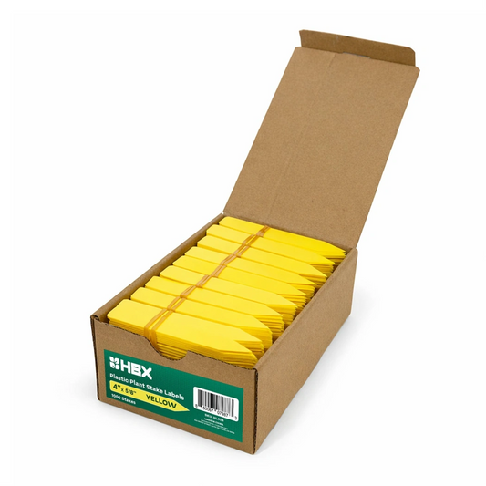 Hydrobuilder HBX Plant Labels Yellow labels case of 1000
