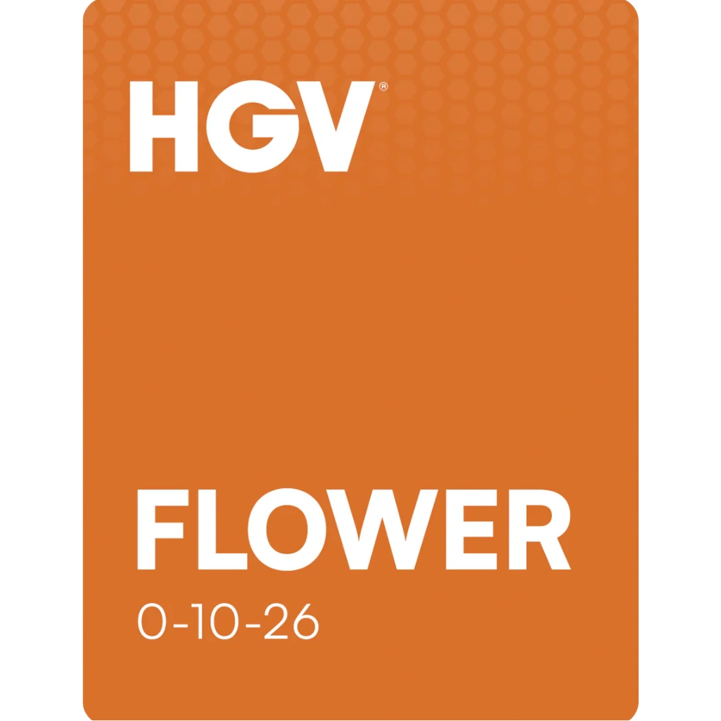 Hydrobuilder HGV Dry Flower label