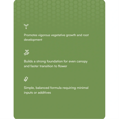 Hydrobuilder HGV Dry Grow characteristics