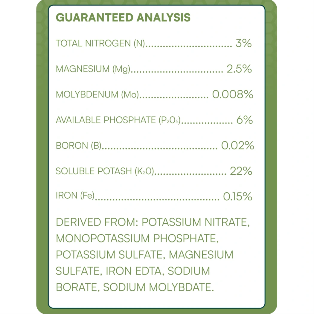 Hydrobuilder HGV Dry guaranteed analysis