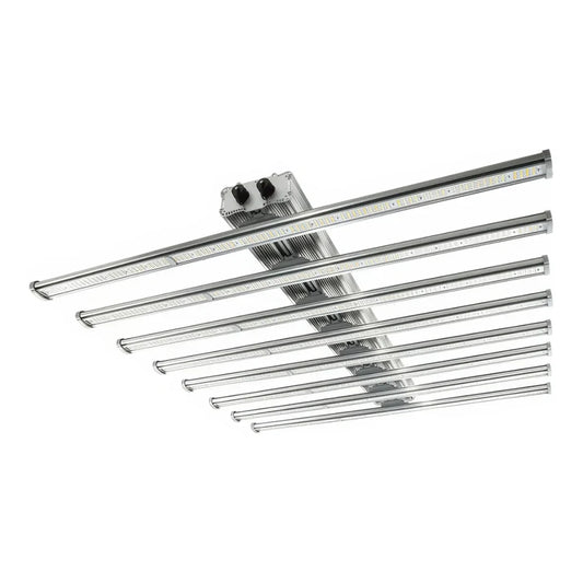 iLuminar iLogic8 630W LED grow light, eight-bar fixture, IP66